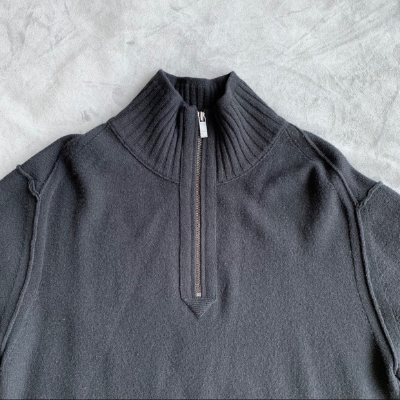 BOSS 1/4 zip up wool sweater - Picture 4 of 5